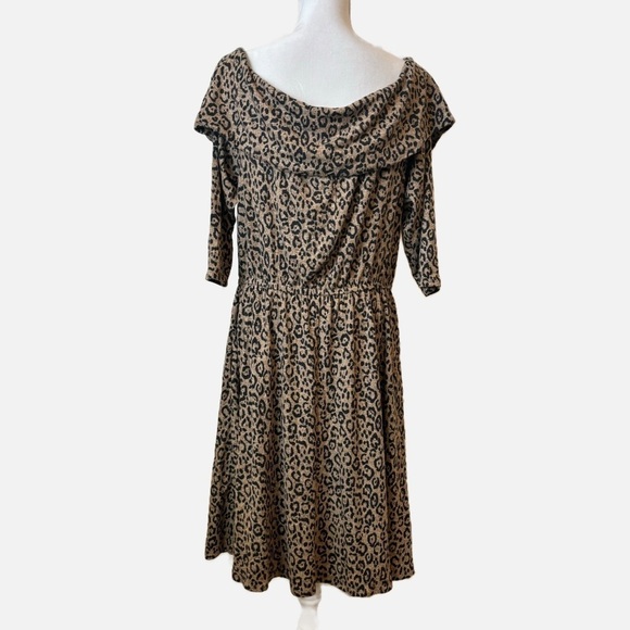 Lane Bryant Animal Cheetah Print Off the Shoulder Stretch Dress 18/20 NWT - Picture 6 of 13